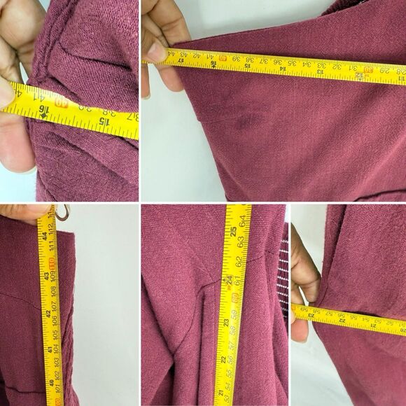 Jumpsuit Tan Large Summer One Shoulder Rose High Waist Casual Wide Leg ANRABESS - Picture 13 of 16